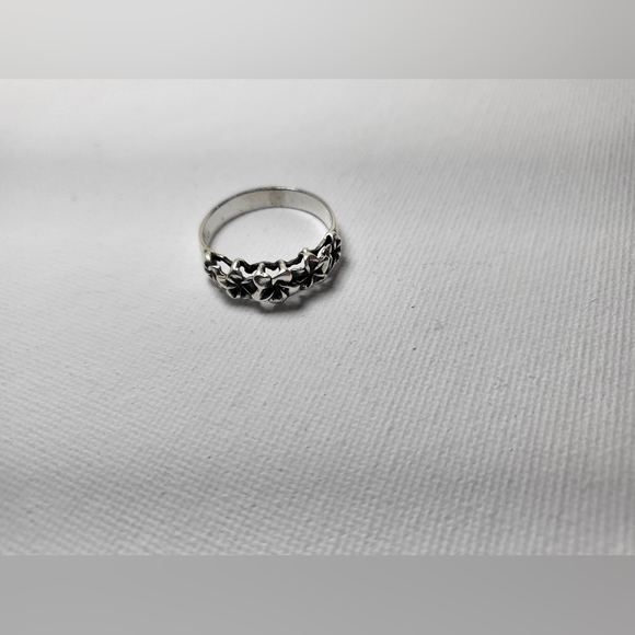 Plumeria .925 Sterling Silver Ring - Picture 9 of 14